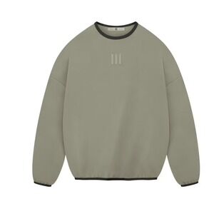 adidas Fear of God Athletics Crewneck XXS Clay Suede Fleece Oversized Pullover